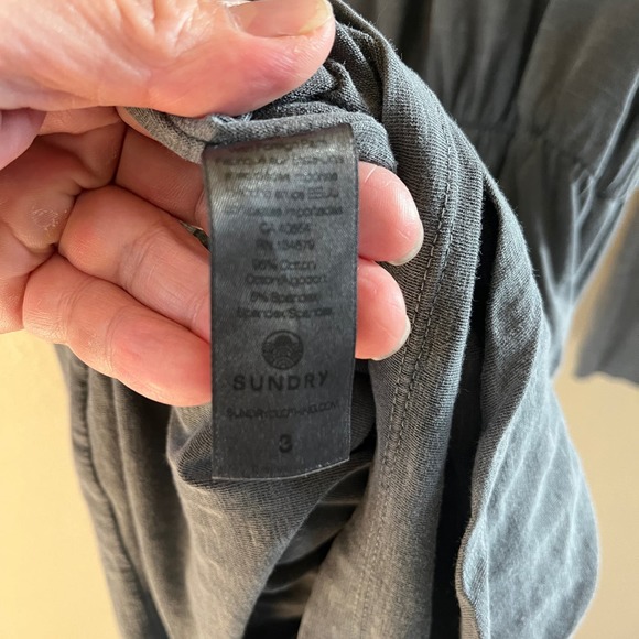 NEW Sundry Shirred mini dress - Picture 5 of 8